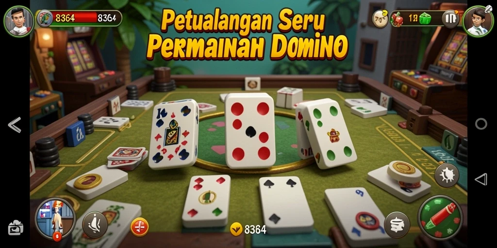Screenshot gameplay Domino 8364 yang menarik dan seru.