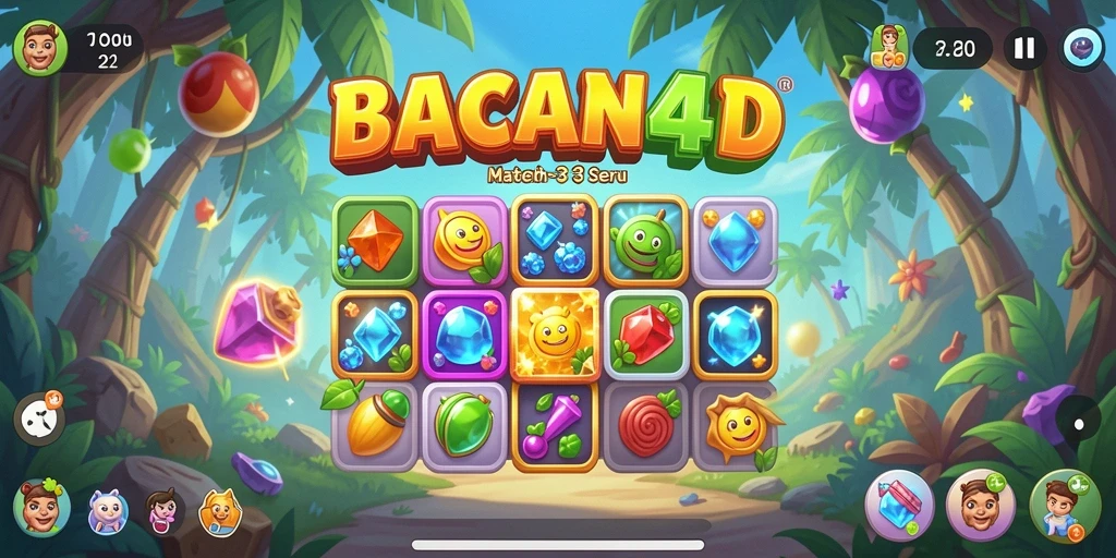 Tampilkan gameplay seru dan penuh warna dari BACAN4D.