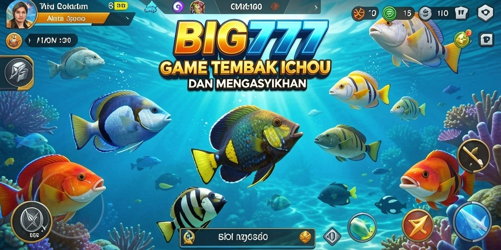 Tampilan seru dari gameplay Tembak Ikan BIG777.