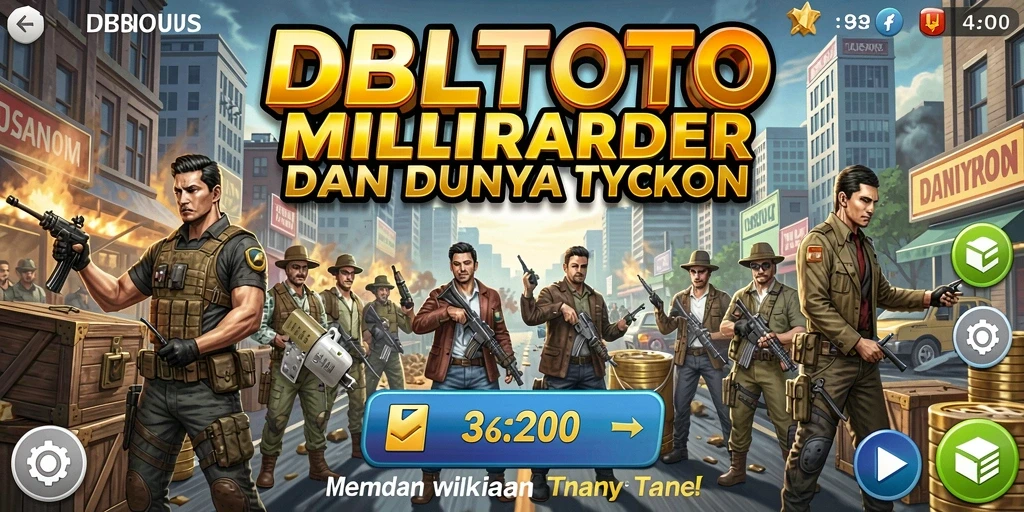 Screenshot gameplay DBLTOTO yang menunjukkan suasana kompetisi bisnis.