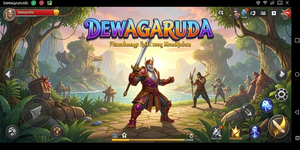 Tampilan gameplay yang menakjubkan dari DEWAGARUDA dengan petualangan seru.
