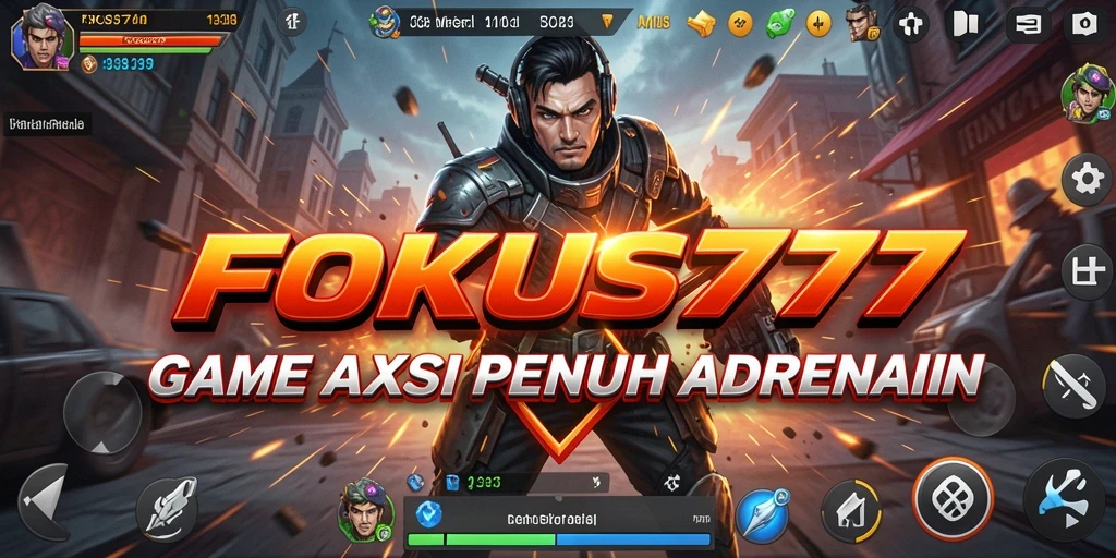 Screenshot gameplay <strong>FOKUS777</strong> menampilkan aksi menegangkan penuh senjata dan strategi.