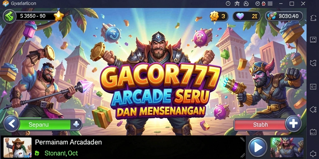 Screenshot utama GACOR777 menunjukkan gameplay seru yang menantang.