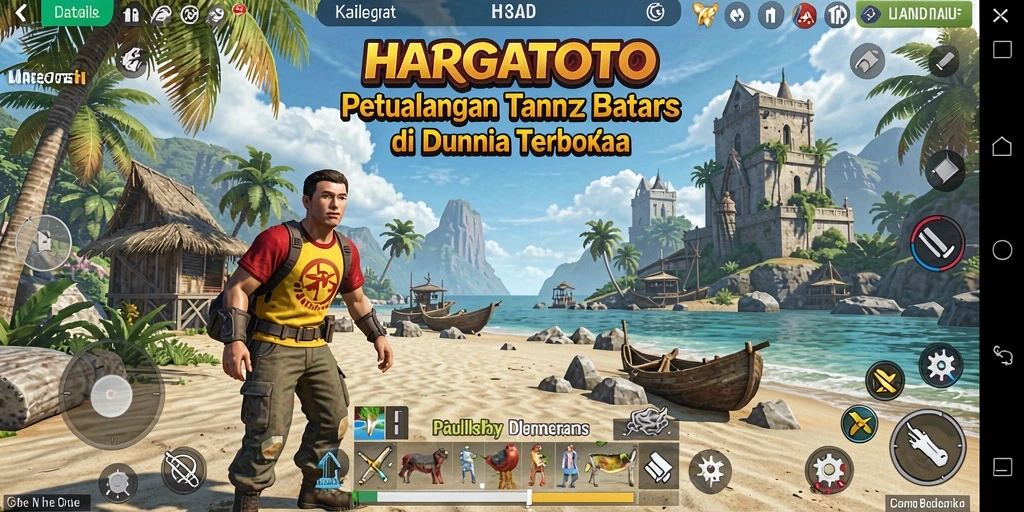 Tampilan dinamis dalam dunia terbuka HARGATOTO.