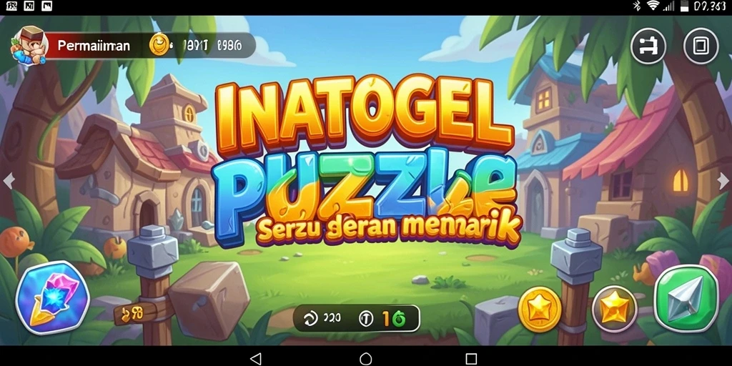 Tampilan gameplay seru dan penuh warna dari INATOGEL.