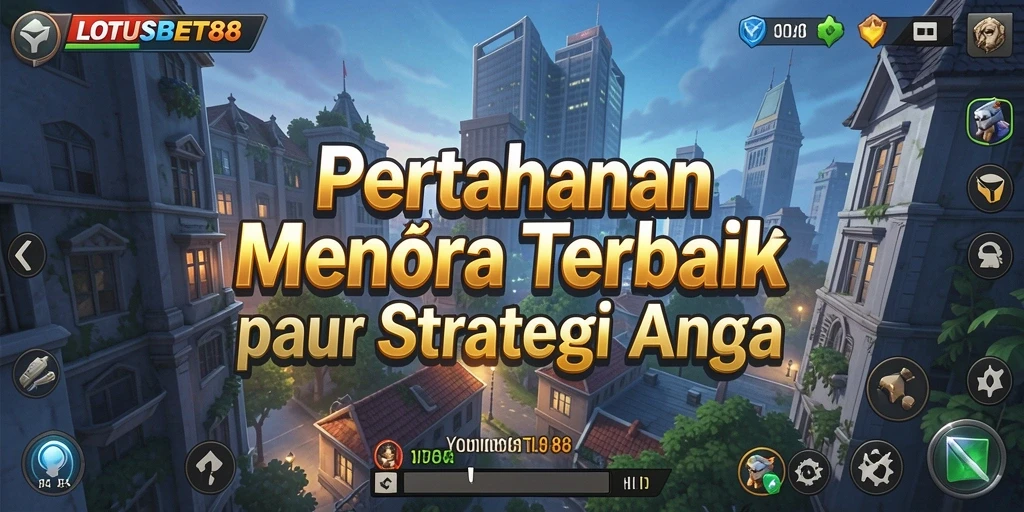 Screenshot dari gameplay LOTUSBET88 yang menunjukkan aksi Tower Defense yang seru.