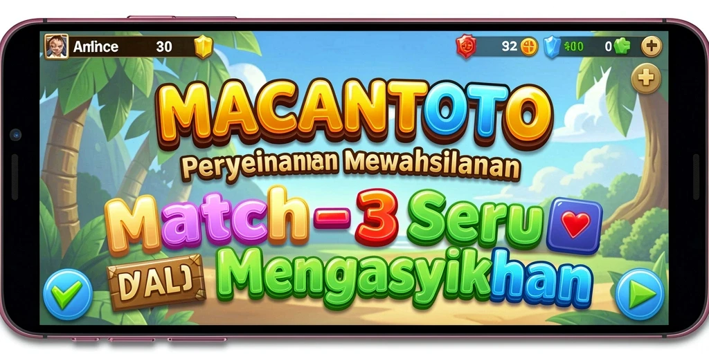 Gameplay seru dan menantang dari MACANTOTO dalam aksi match-3.