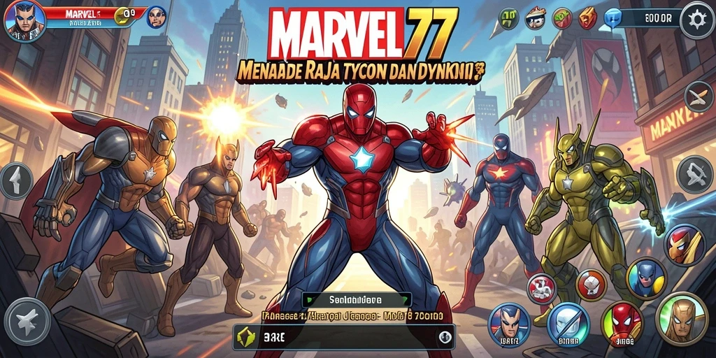 Tampilan gameplay <strong>MARVEL77</strong> yang seru dan penuh aksi.