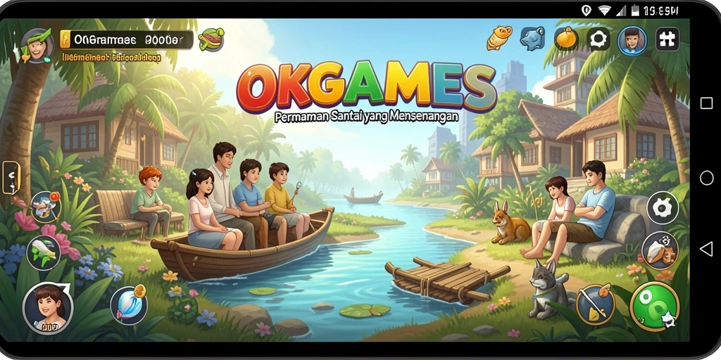 Tampilan gameplay <strong>OKGAMES</strong> yang penuh warna dan menarik.