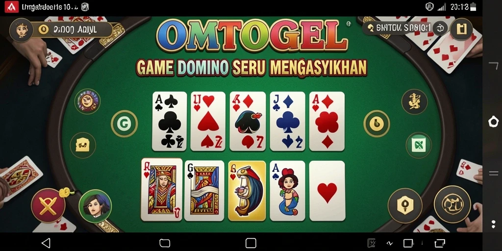 Screenshot gameplay OMTOGEL menampilkan pertempuran Domino yang seru.