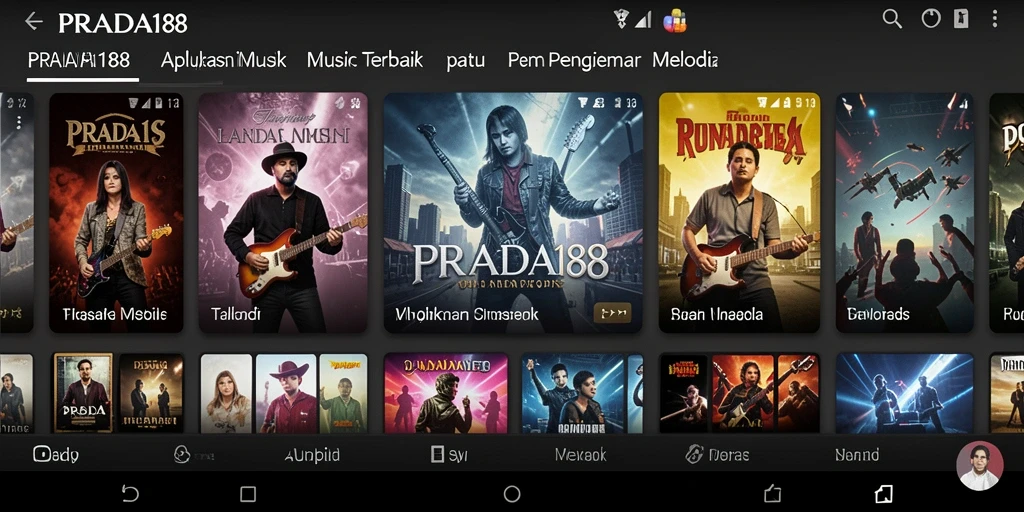 Tampilan gameplay PRADA188 dengan berbagai fitur musik interaktif.
