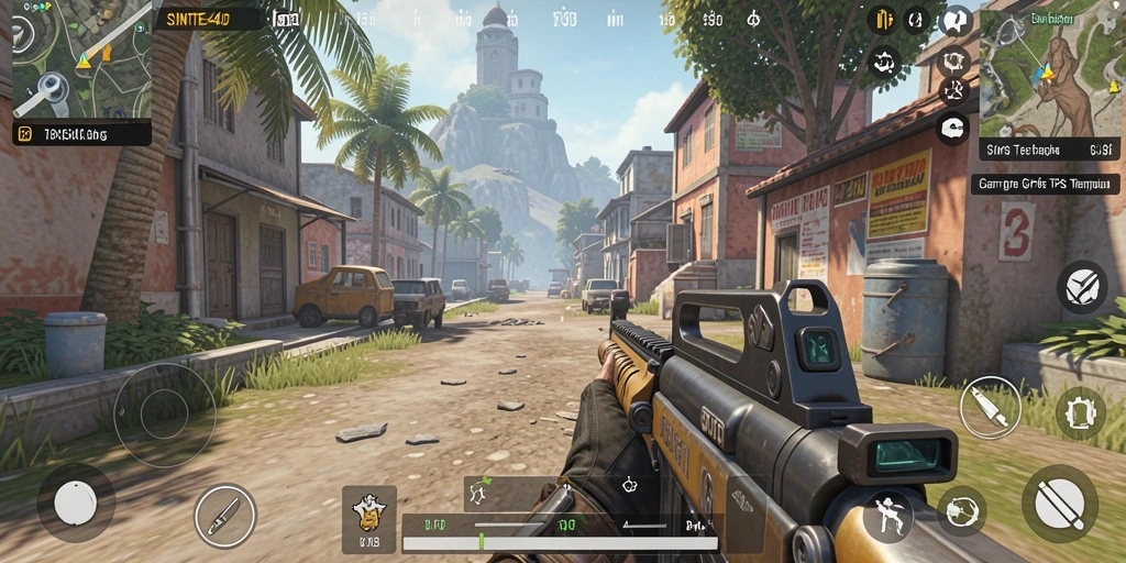 Tampilan gameplay SINTE4D yang penuh aksi dan grafis menawan.