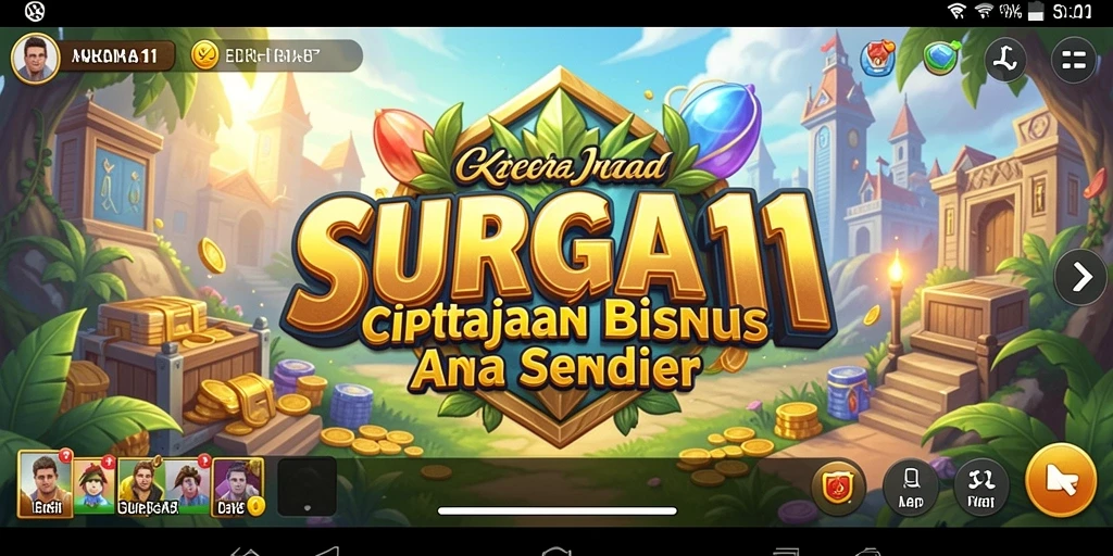 Screenshot gameplay SURGA11 menampilkan pengelolaan bisnis yang dinamis.