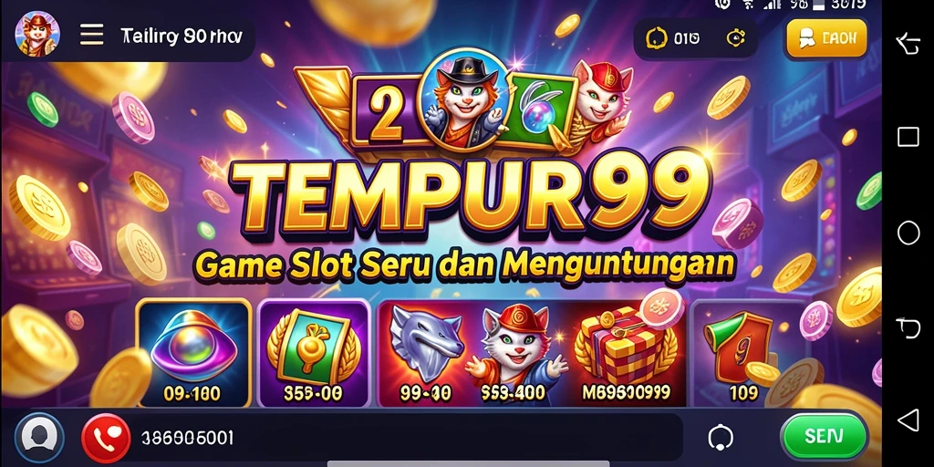 Tampilan gameplay yang menegangkan dan penuh warna di TEMPUR99.