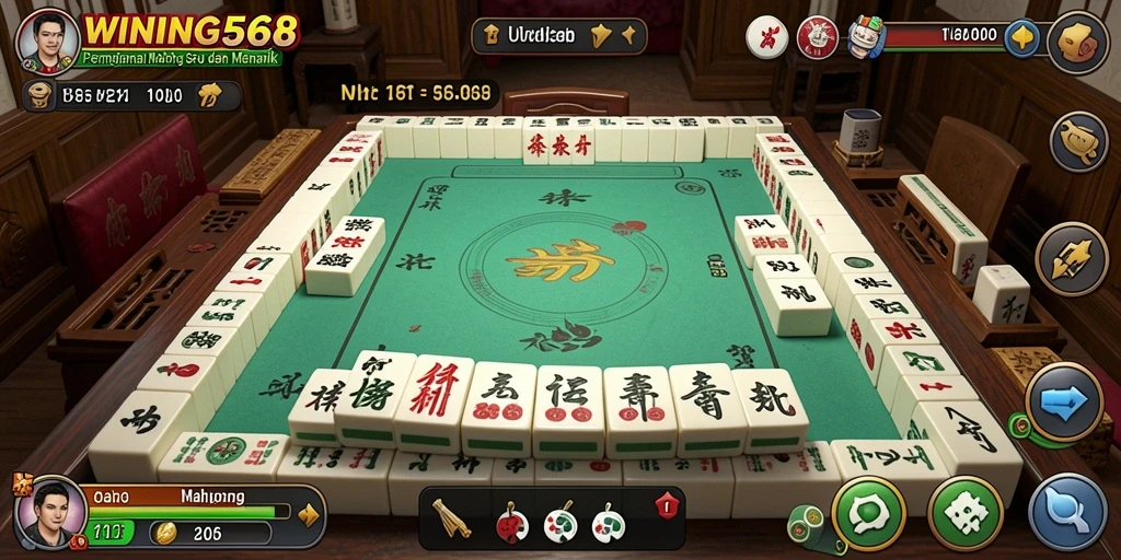 Screenshot gameplay WINNING568 menampilkan tantangan seru dalam Mahjong.