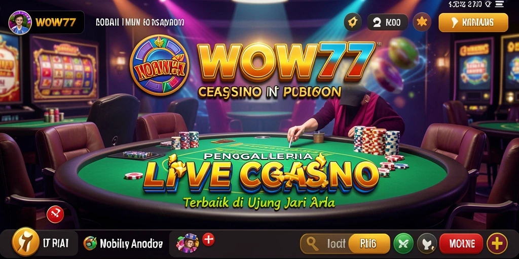 Tampilan gameplay Live Casino yang seru dan interaktif.