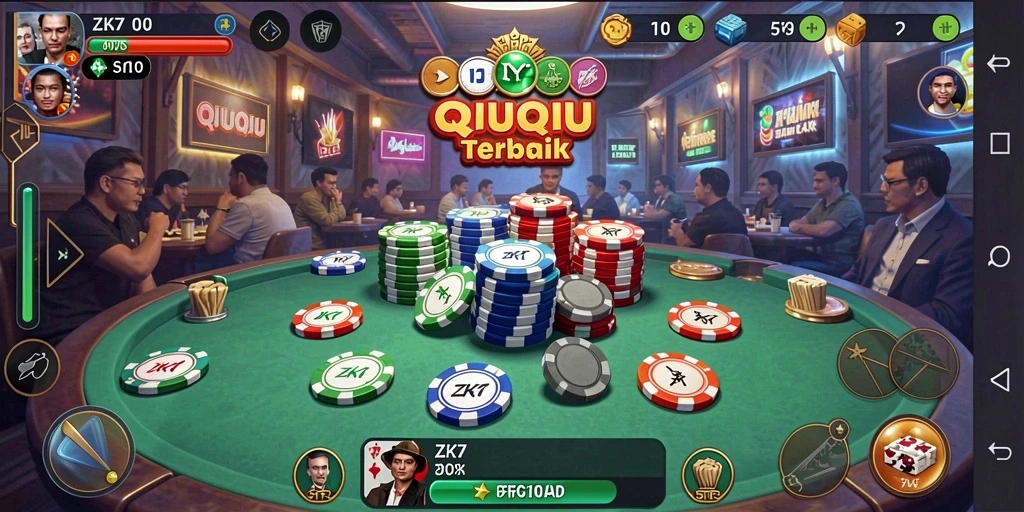 Tampilan gameplay seru dari ZK7 yang menampilkan momen intens QiuQiu.